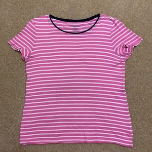 Pima Cotton CharterClub Luxury Striped T-Shirt